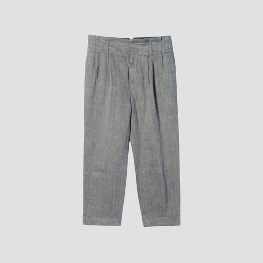 CLEAN HERRINGBONE TROUSERS