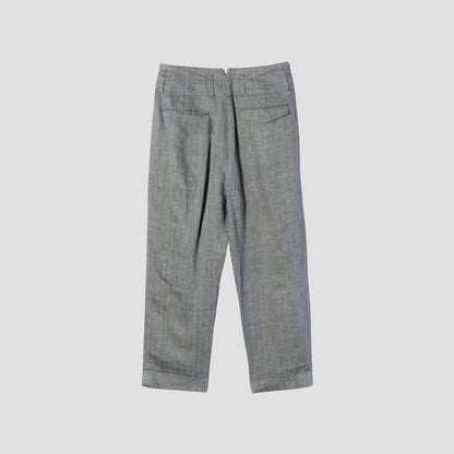 CLEAN HERRINGBONE TROUSERS
