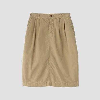 COMPACT TOUGH COTTON POPLIN SKIRT