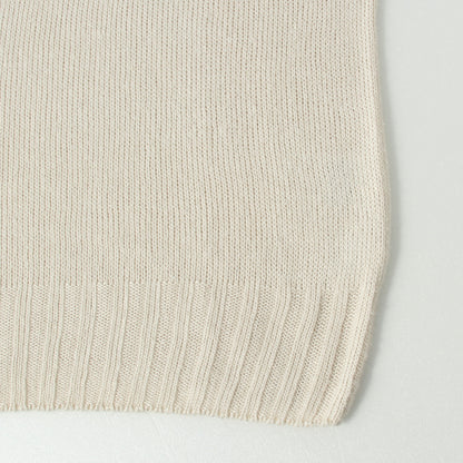 LINEN COTTON WIDE ROLL NECK KNIT