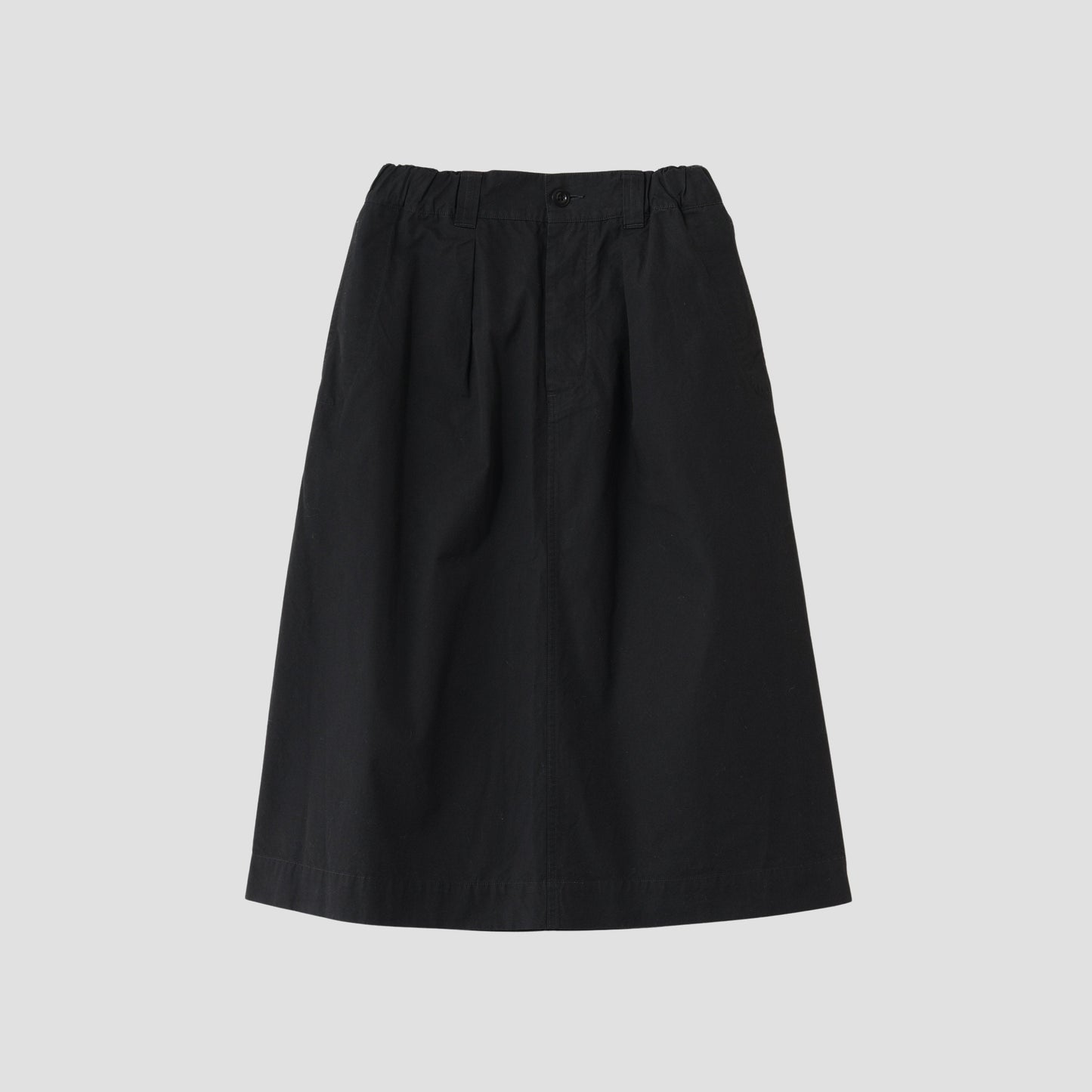 FINE COMPACT COTTON POPLIN SKIRT