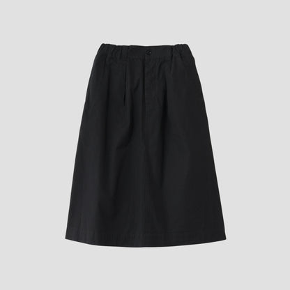 FINE COMPACT COTTON POPLIN SKIRT