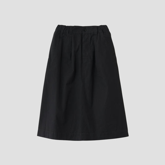 FINE COMPACT COTTON POPLIN SKIRT
