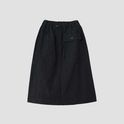 FINE COMPACT COTTON POPLIN SKIRT