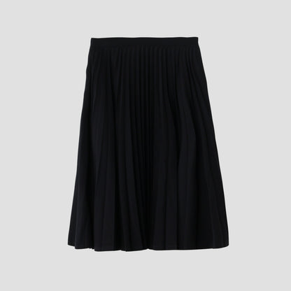 WOOL COTTON GABARDINE SKIRT