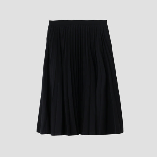 WOOL COTTON GABARDINE SKIRT