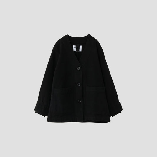 FELTED WOOL TWILL BLOUSON