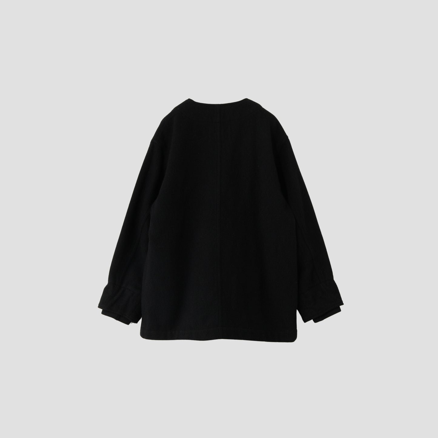 FELTED WOOL TWILL BLOUSON