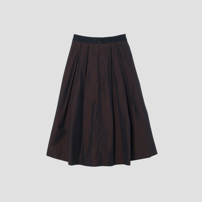 FINE COTTON CHAMBRAY  SKIRT
