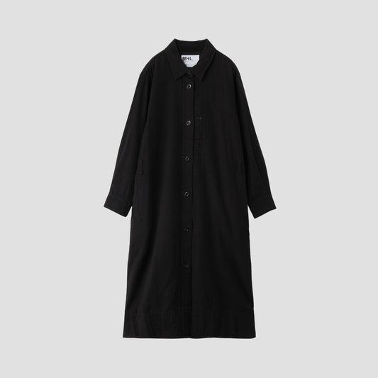 JAPANESE WOOL SHIRTING DRESS
