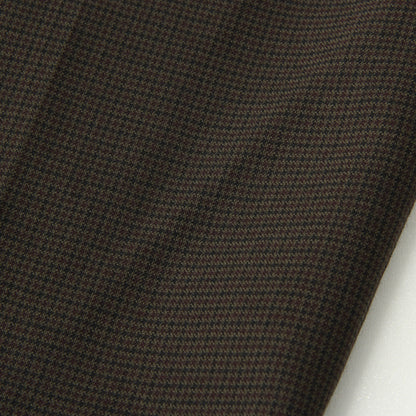 FINE CHECK WOOL TROUSERS