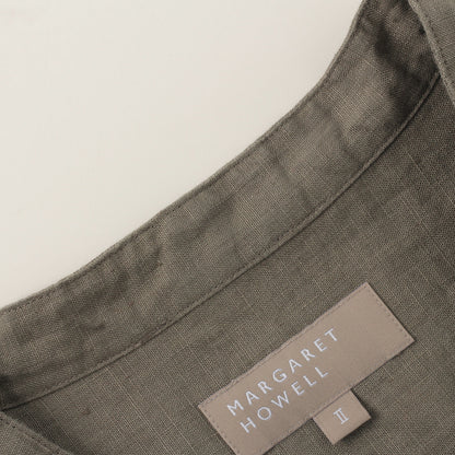 PLAIN WEAVE LINEN DRESS