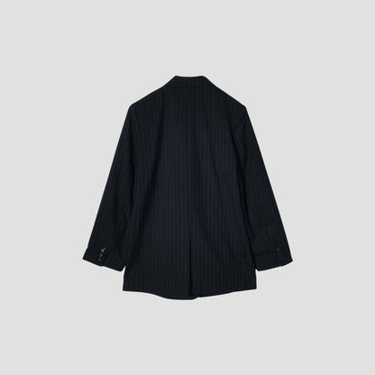 STRIPE WOOL PLAINWEAVE JACKET
