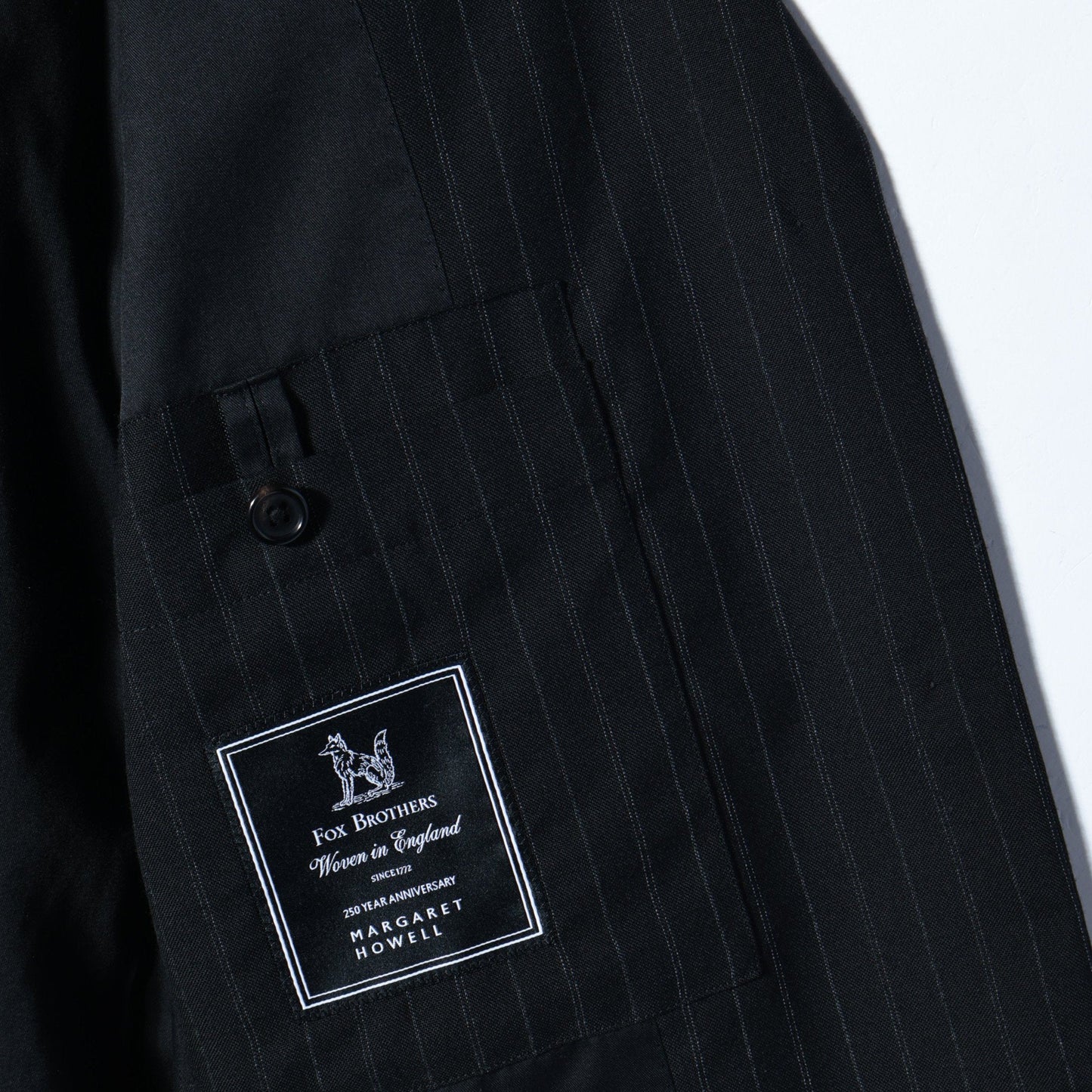 STRIPE WOOL PLAINWEAVE JACKET