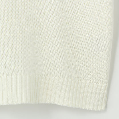 LINEN COTTON SILK SLIPOVER KNIT