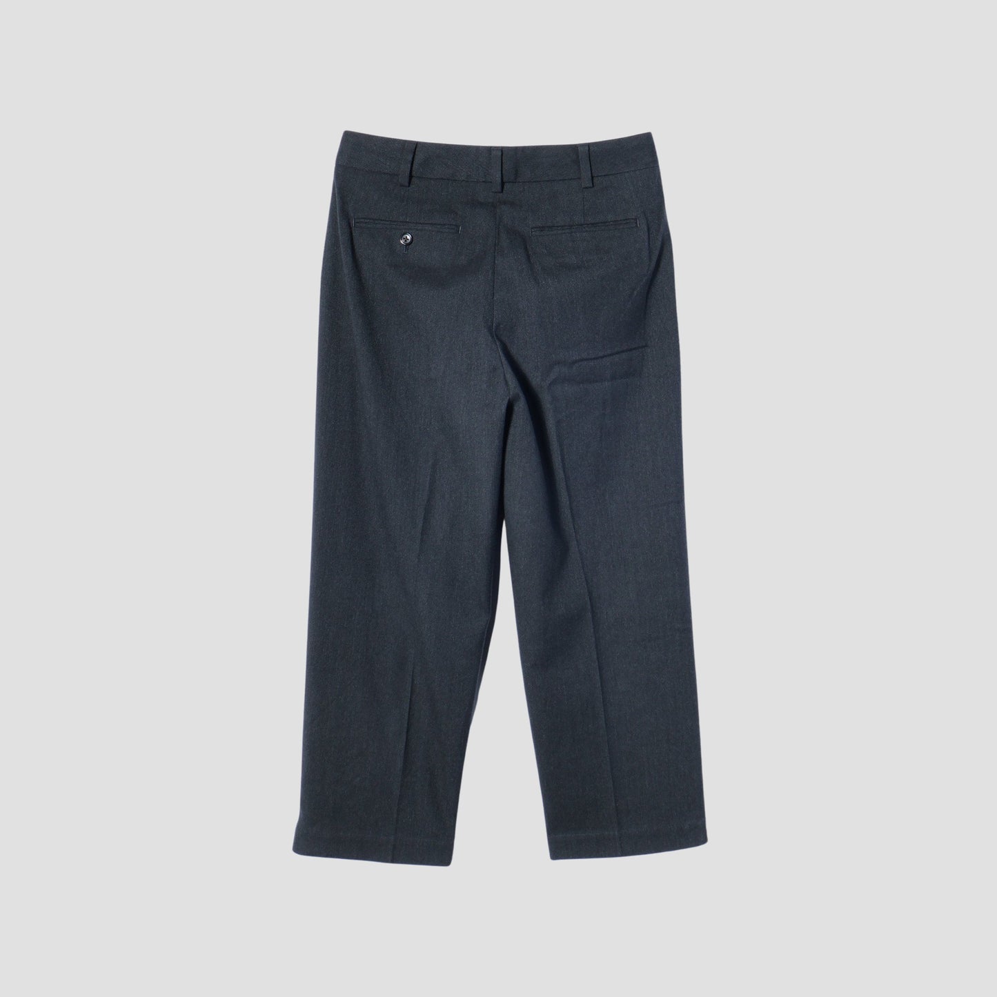 BRUSHED COTTON WOOL TROUSERS
