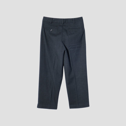BRUSHED COTTON WOOL TROUSERS