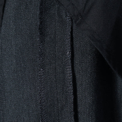 BRUSHED COTTON WOOL TROUSERS