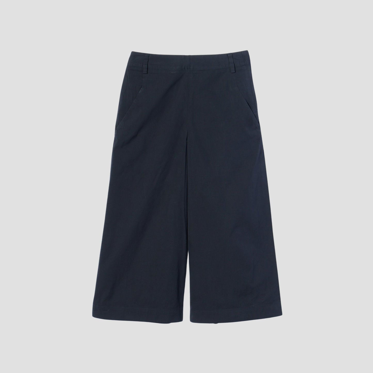 COTTON SILK POPLIN TROUSERS