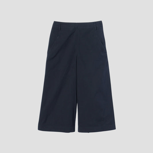 COTTON SILK POPLIN TROUSERS
