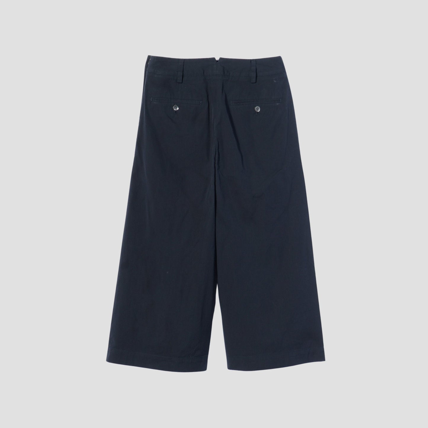 COTTON SILK POPLIN TROUSERS