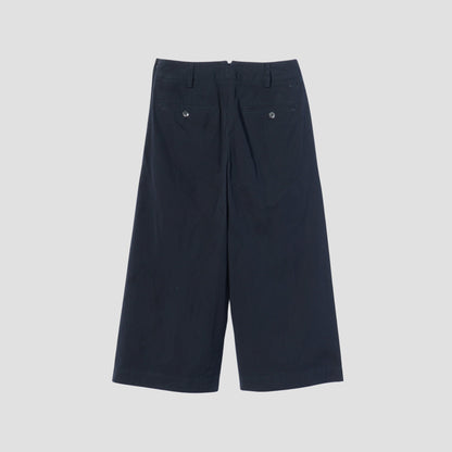 COTTON SILK POPLIN TROUSERS