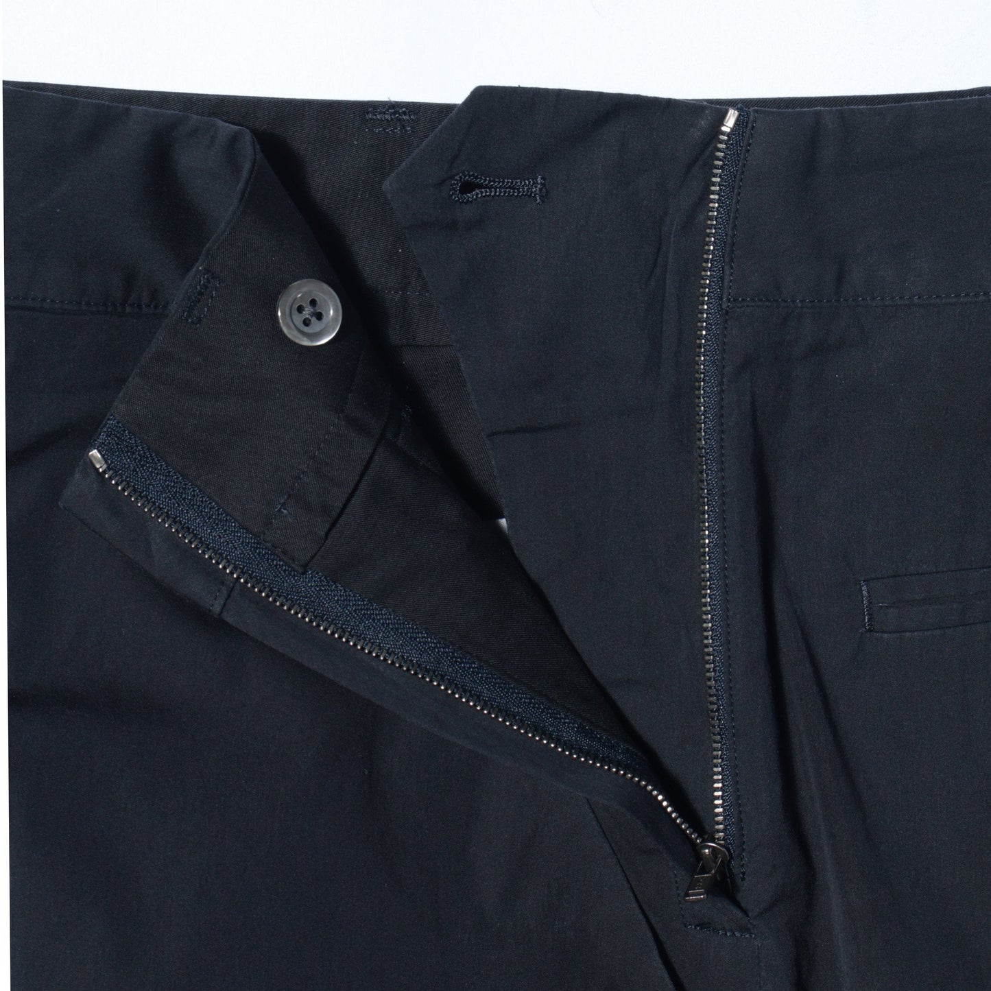 COTTON SILK POPLIN TROUSERS
