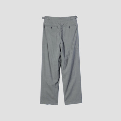 FINE WOOL POPLIN TROUSERS