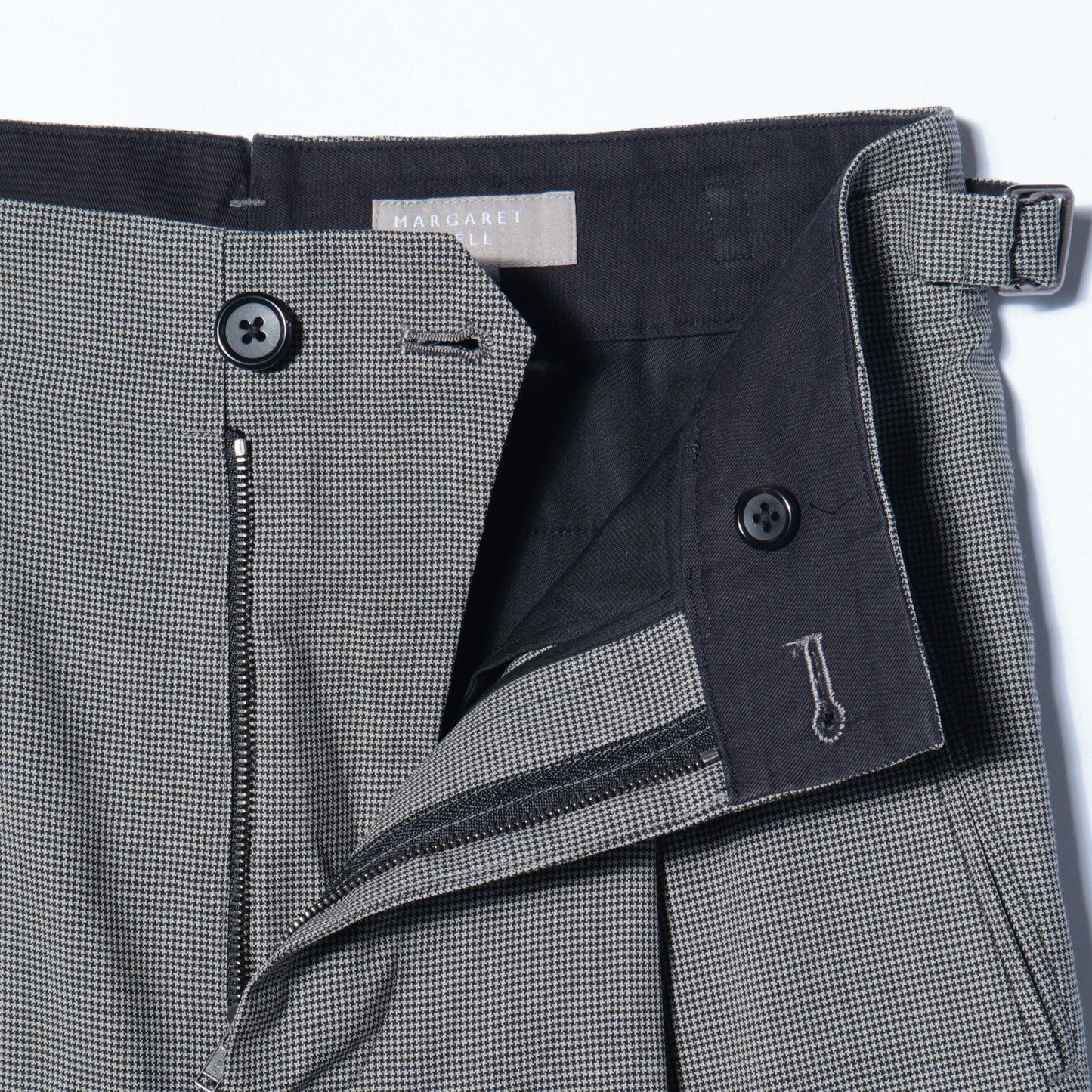FINE WOOL POPLIN TROUSERS