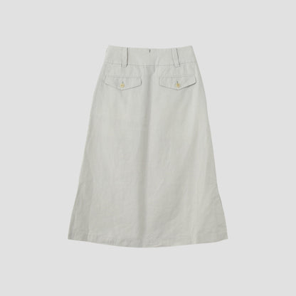 HIGH DENSE LINEN SKIRT