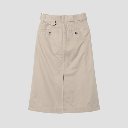 LIGHT COTTON LINEN TWILL SKIRT
