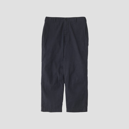 LINEN COTTON CANVAS TROUSERS