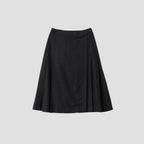 LARGE CHECK WOOL COTTON SKIRT