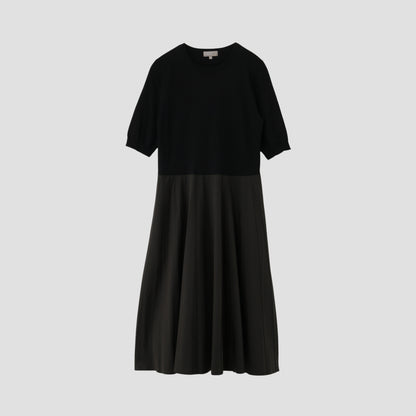 COTTON SILK POPLIN DRESS