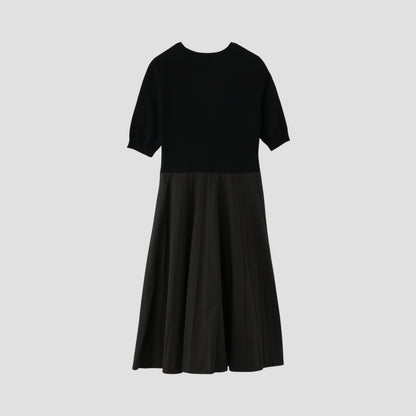 COTTON SILK POPLIN DRESS