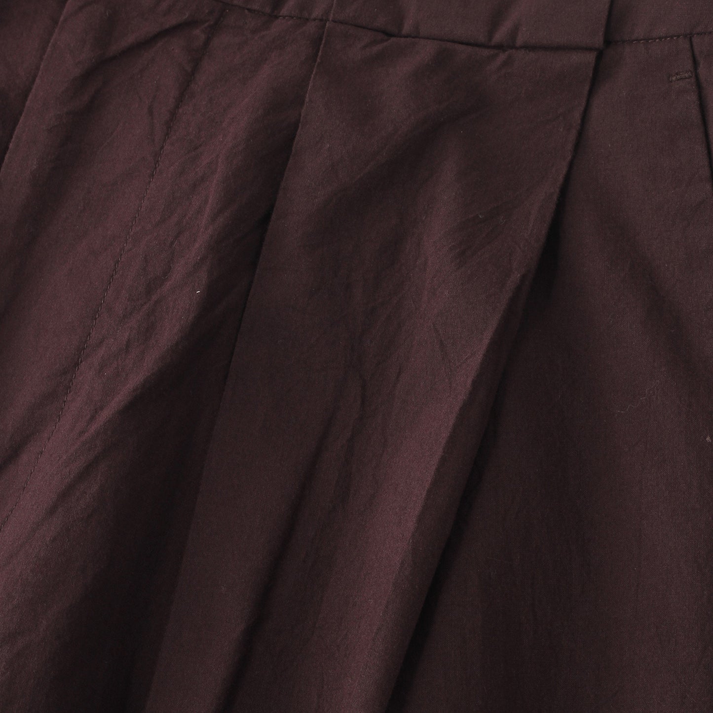 MATT COTTON SILK POPLIN TROUSERS
