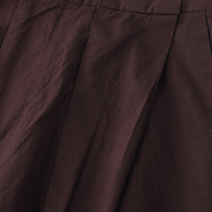 MATT COTTON SILK POPLIN TROUSERS