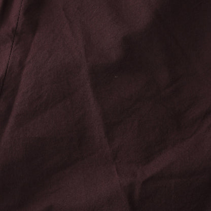 MATT COTTON SILK POPLIN TROUSERS