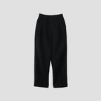 CHALK STRIPE LINEN WOOL TROUSERS