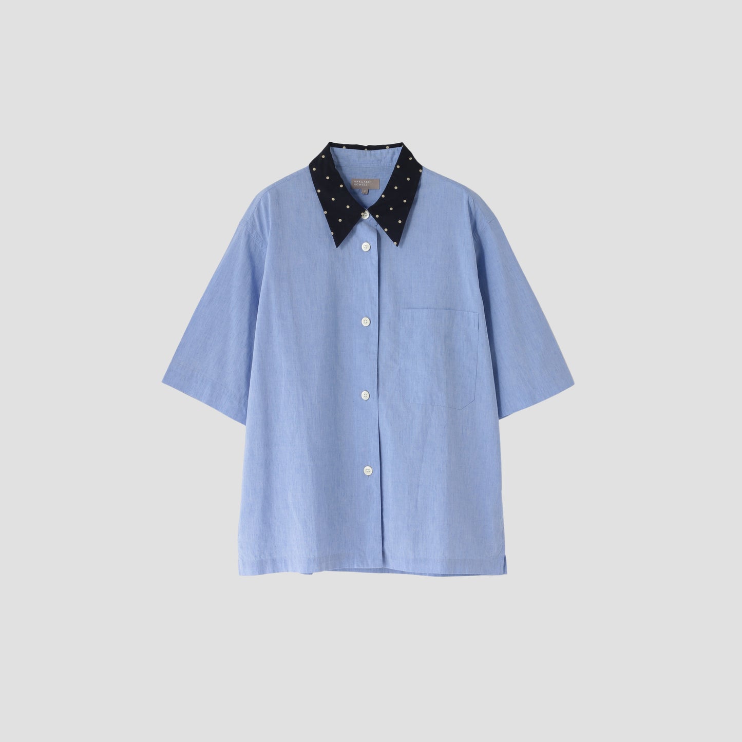 COTTON LINEN CHAMBRAY SHIRT