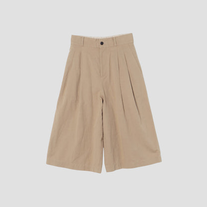 COTTON LINEN OXFORD TROUSERS