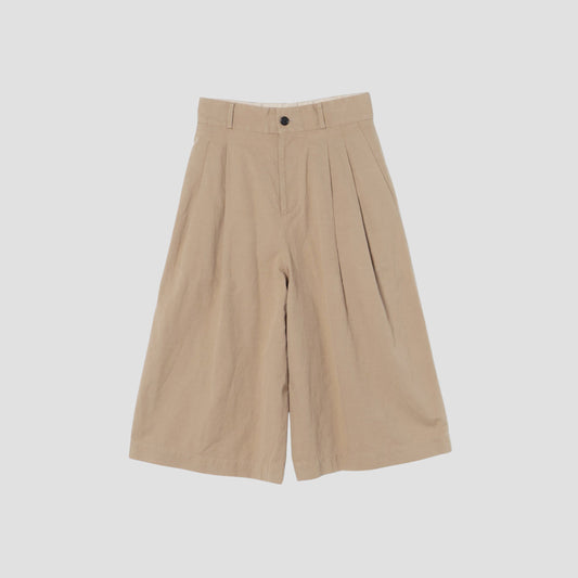 COTTON LINEN OXFORD TROUSERS