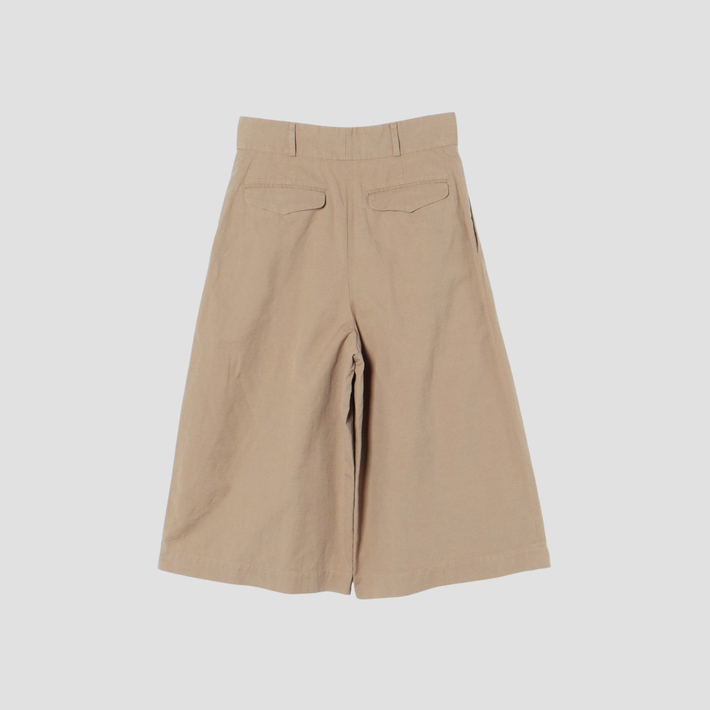 COTTON LINEN OXFORD TROUSERS