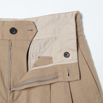 COTTON LINEN OXFORD TROUSERS