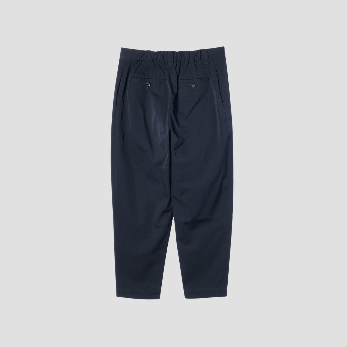 WOOL COTTON TWILL TROUSERS