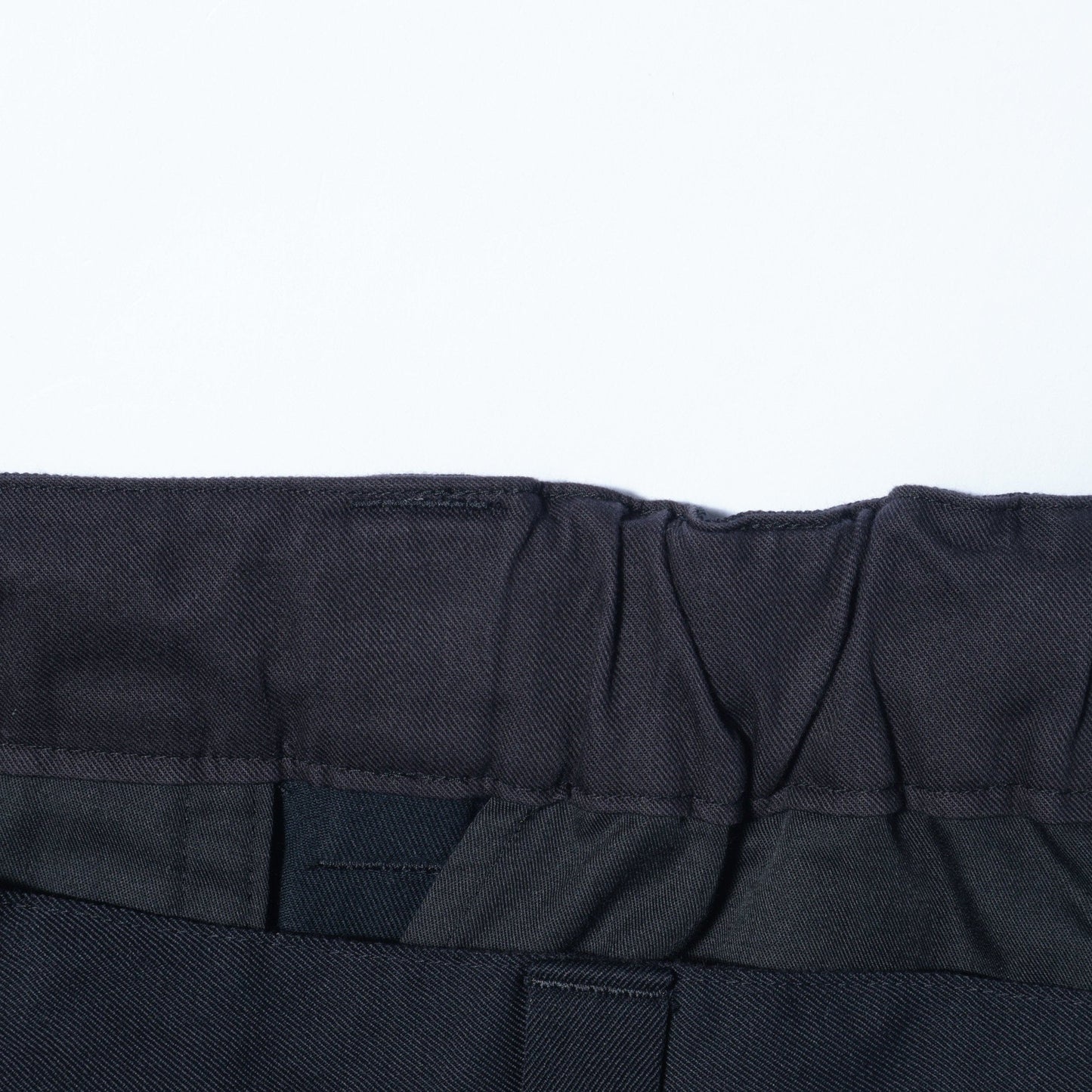 WOOL COTTON TWILL TROUSERS