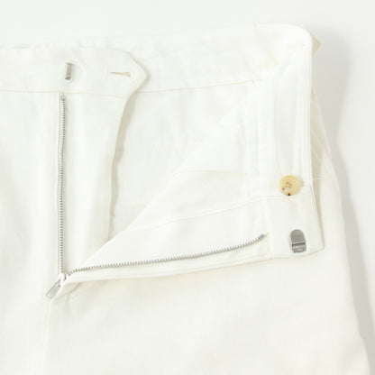 WASHED COTTON TWILL TROUSERS