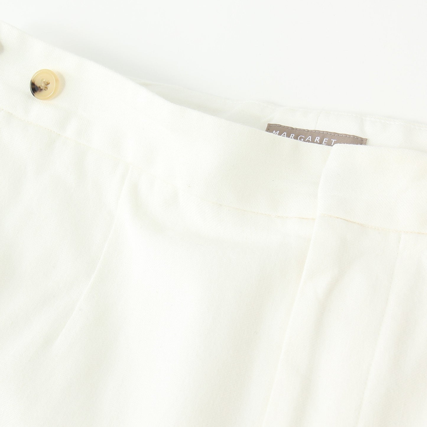 WASHED COTTON TWILL TROUSERS
