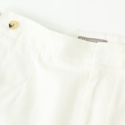 WASHED COTTON TWILL TROUSERS