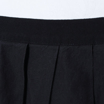 PLAIN WEAVE LINEN COTTON SKIRT